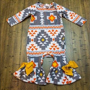 Ricrac and Ruffles Romper 6/9M